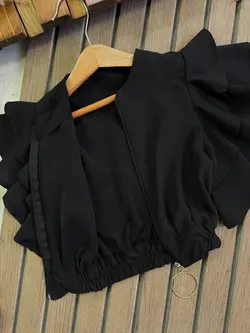 کراپ مشکی رزا