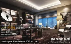 40 صحنه سه بعدی (سالن کتابخانه، اتاق مطالعه، اتاق کار)