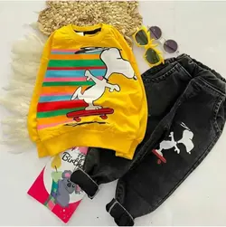 بلوز با شلوارلی پسرانه بچه گانه اسنوپی