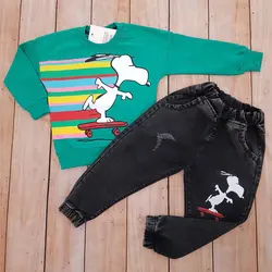 بلوز با شلوارلی پسرانه بچه گانه اسنوپی