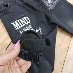 شلوار لی اسپرت بچه گانه مشکی دم پاکش