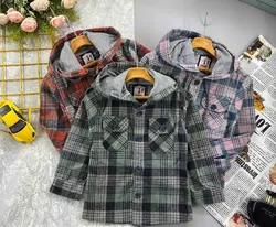 بلوز کلاهدار(هودی ) چهارخونه پشمی