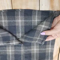 بلوز کلاهدار(هودی ) چهارخونه پشمی