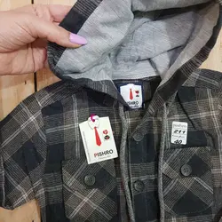 بلوز کلاهدار(هودی ) چهارخونه پشمی