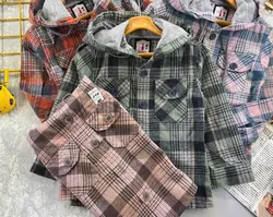 بلوز کلاهدار(هودی ) چهارخونه پشمی