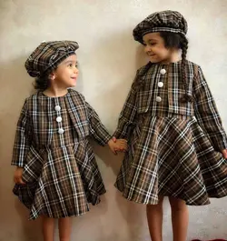 کت سارافون پشمی دخترانه شیک باکلاه