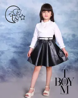 شومیز سفید مجلسی دخترانه