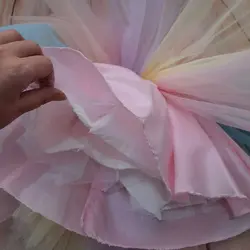 پیراهن دخترانه رنگین کمان برای تولد +مجلسی