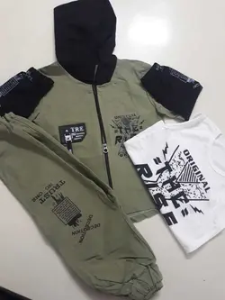 سه تیکه پسرانه کتان مجلسی