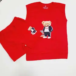 زیرپوش بچه گانه ست تاپ وشورت خرسی
