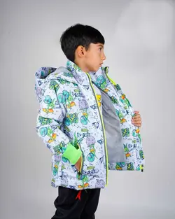 کاپشن دایناسور پسرانه کلاه سرخود