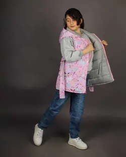 پافر دخترانه دورو طرح تکشاخ