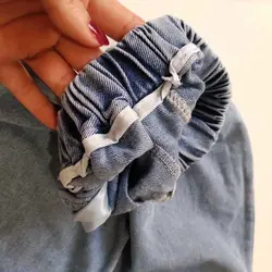 کت شلوار جین بچه گانه دخترانه طرح خرگوش خارجی