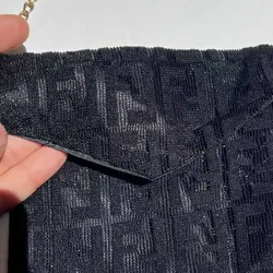 پیراهن توری مشکی دخترانه فندی