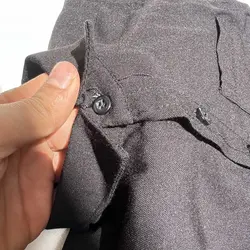 پیراهن پسرانه مشکی محرمی یقه دار