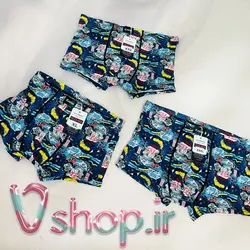 شورت مردانه نیم پا گیاهی فاق نخی