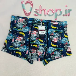 شورت مردانه نیم پا گیاهی فاق نخی