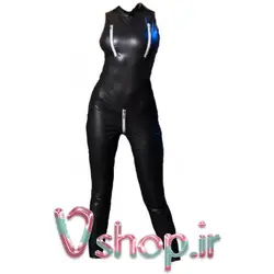 بادی یکسره لاتکس مشکی براق