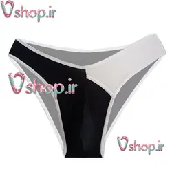 شورت مردانه اسلیپ سفید مشکی