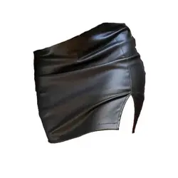 دامن کوتاه چاک دار