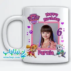 ماگ سگ های نگهبان با چاپ عکس کودک کد2