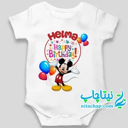 بادی تولد نوزاد تم میکی موس کد1