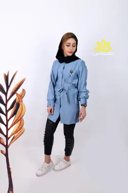 پولک دخترانه لیندور دکمه دار جلو بسته مناسب دختران بانوان با قد متوسط