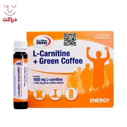 ویال ال کارنیتین و قهوه سبز یوروویتال |6 عدد