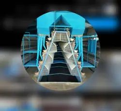 قفس مرغ تخمگذار - نیمه اتوماتیک | نوبل فارم با خدمت مدام