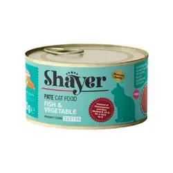 کنسرو پته ماهی و سبزیجات برای گربه - شایر