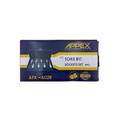 مجموعه 8 عددی سری آچار بیت اپکس کد APX6028
