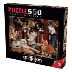 پازل 500 تکه آناتولین گربه و کتاب کد 3618 Anatolian
