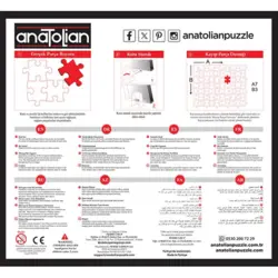 پازل 500 تکه آناتولین گربه و کتاب کد 3618 Anatolian