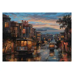 پازل 1500 تکه آناتولین طرح San Francisco Streets کد 4531 Anatolian