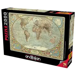 پازل 2000 تکه آناتولین طرح World Map کد 3935 Anatolian