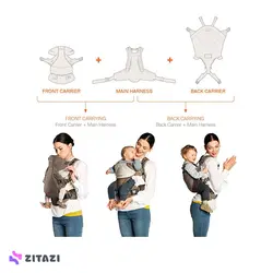 آغوشی نوزاد استاک مدل Stokke MyCarrier Baby Carrier Black