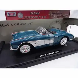 ماکت فلزی شورولت کوروت موتورمکس Motormax Chevrolet Corvette 1958 1:18