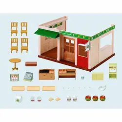 اسباب بازی سیلوانیان فامیلیز همبرگر فروشی کد 5271 Sylvanian Families Hamburger Restaurant Set