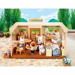 اسباب بازی سیلوانیان فامیلیز همبرگر فروشی کد 5271 Sylvanian Families Hamburger Restaurant Set