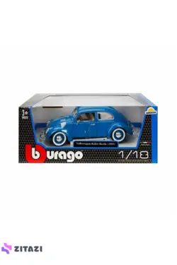 ماکت فلزی فولکس واگن بیتل مدل Burago 1:18 Volkswagen Kafer Beetle 1955