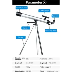 تلسکوپ مدل Refractor 100X