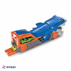 پارکینگ طرح کوسه هات ویلز مدل Hot Wheels® Shark Carrier Playset