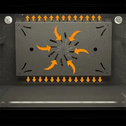 فر برقی آلتون V905B مشکی بخارپز