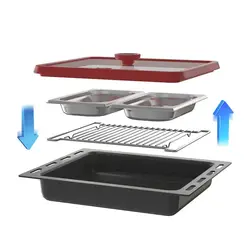 فر برقی آلتون V905B مشکی بخارپز
