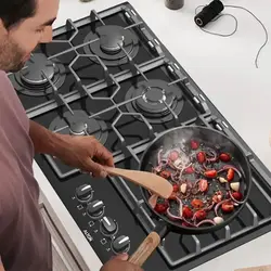 اجاق گاز صفحه ای آلتون G523 شیشه مشکی