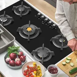 اجاق گاز صفحه ای آلتون IG529F شیشه مشکی