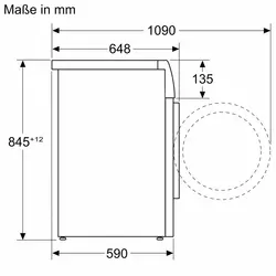 ماشین لباسشویی 10 کیلویی بوش مدل WGB256A90