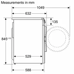 ماشین لباسشویی 10 کیلویی بوش WGA252X0GC