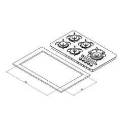 گاز رومیزی و صفحه ای کن مدل PARDYC R