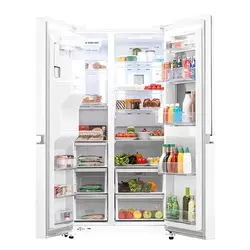یخچال فریزر ساید بای ساید دوو سری پرایم 34 فوت مدل DSI-3445MW سفید متالیک